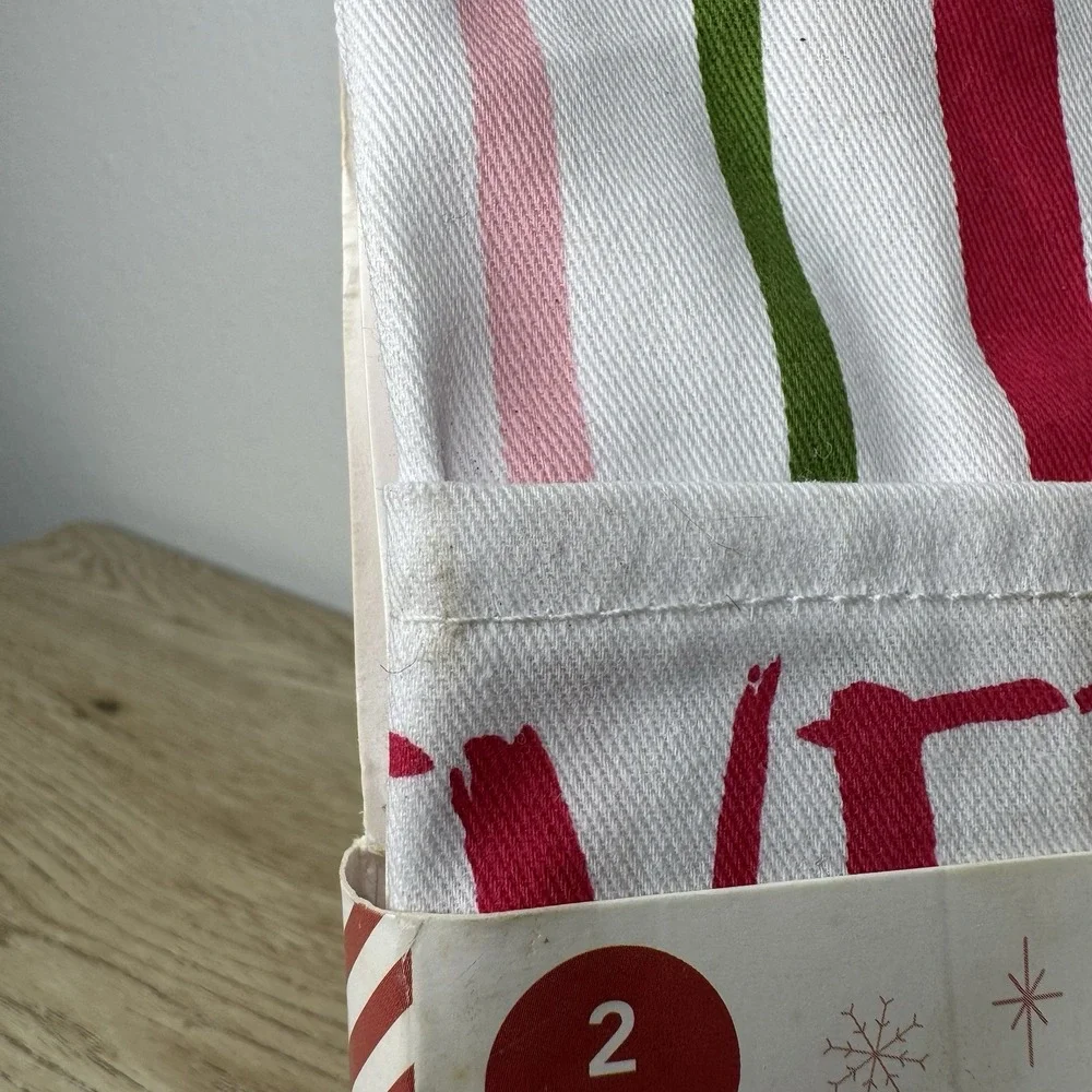 Merry Moments Adult and Child Apron Set Sugar Spice and Everything Nice‎ Striped